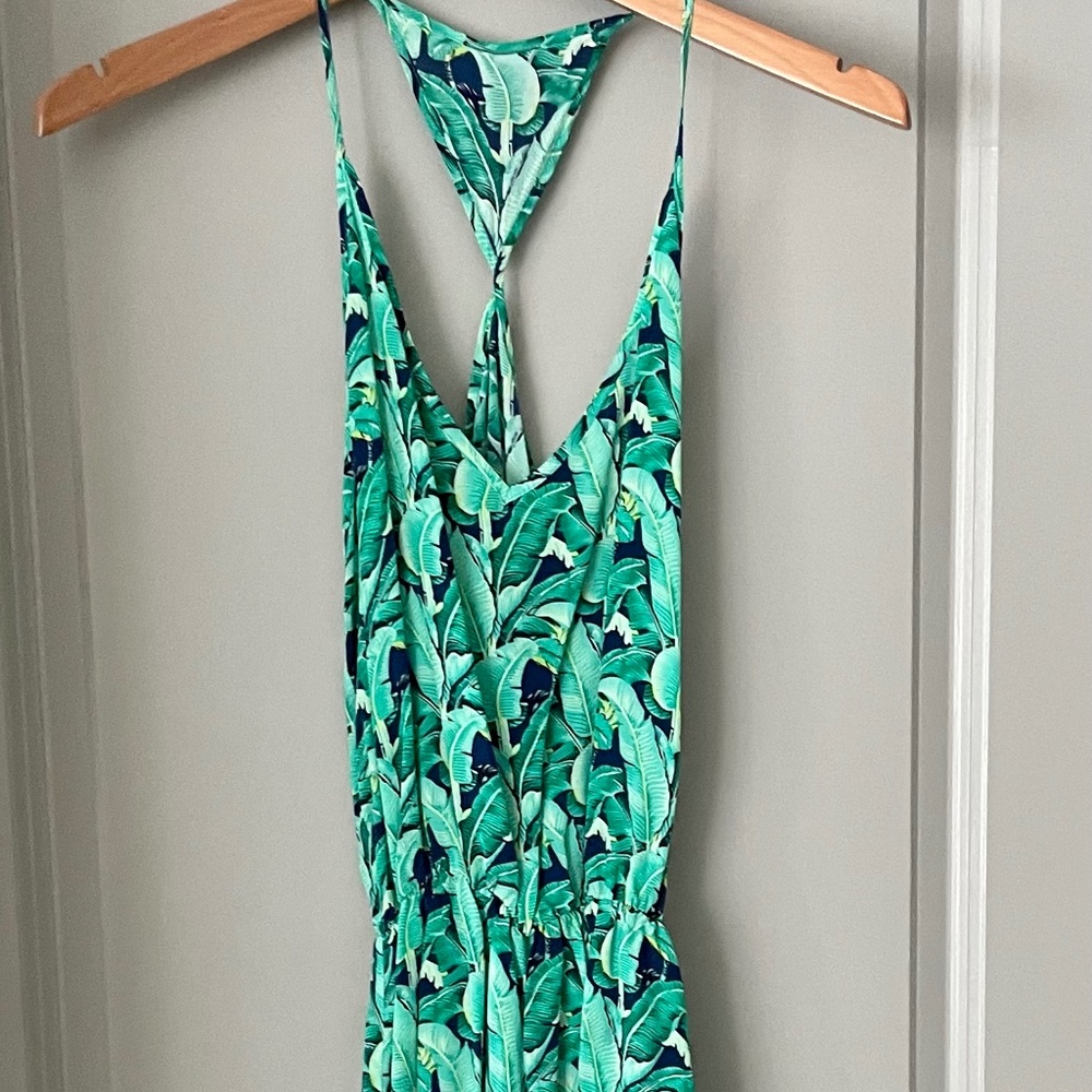 Jungle Leaf Print Dress
